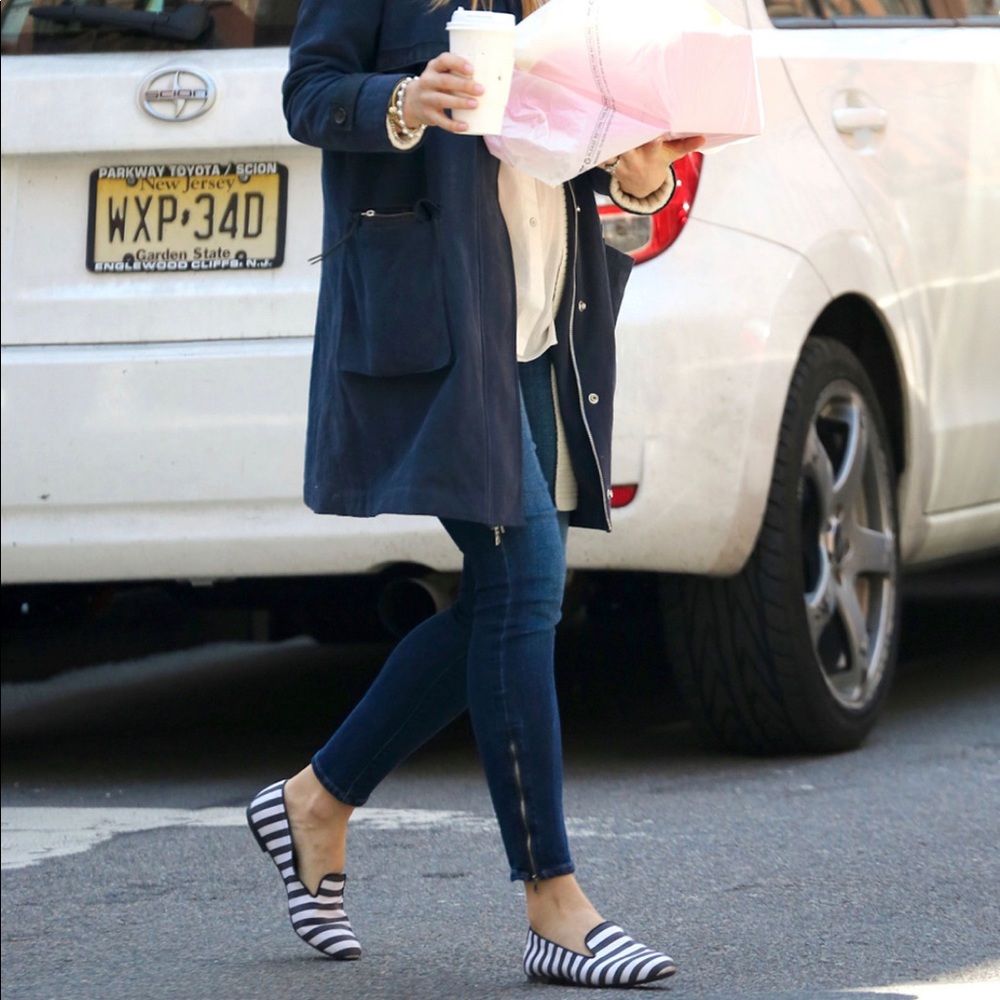 Tod’s Striped Flats